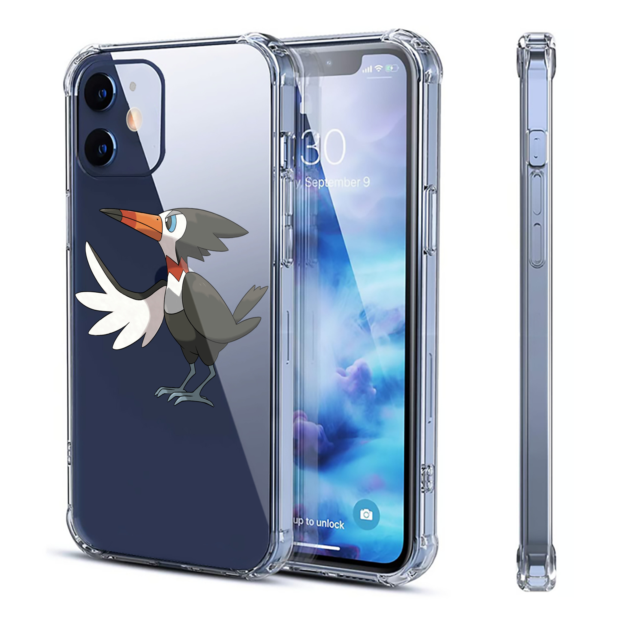 （画像用） ポケットモンスター Pokémon 【iPhone 12シリーズ対応】透明スマホケース（クリアソフトケース）